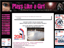 Tablet Screenshot of playslikeagirl.com